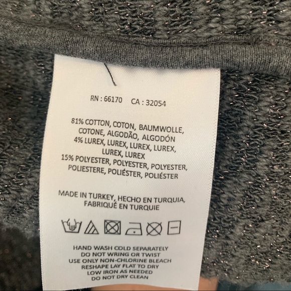 Saturday Sunday grey sparkly cape - Picture 2 of 4